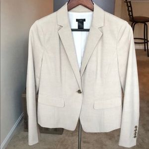 Ann Taylor Suit Jacket in Light Tan